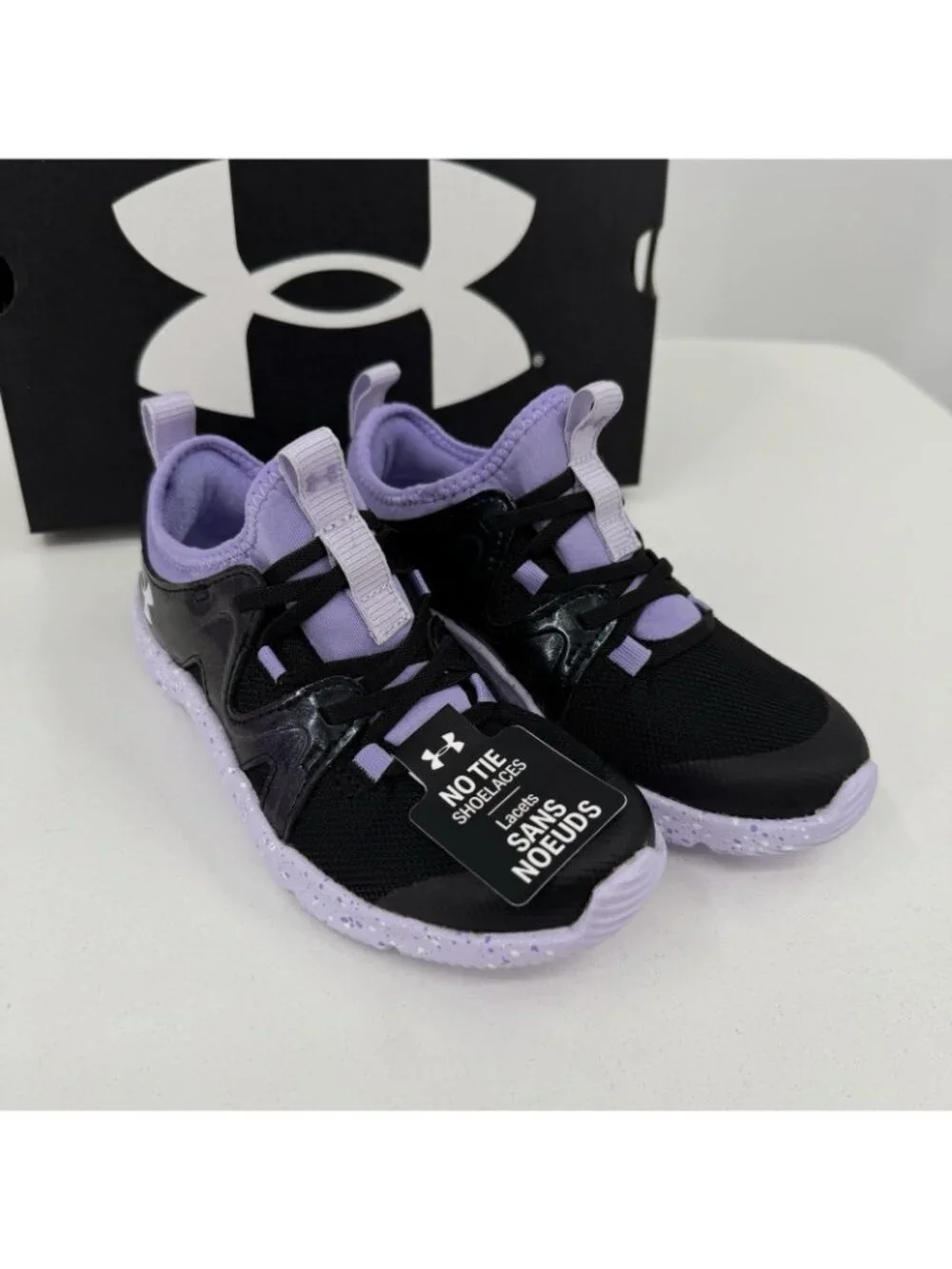 Under Armour Girl's Infinity 3.0 No Tie Athletic Shoes size 11 Slip-on Sneakers
